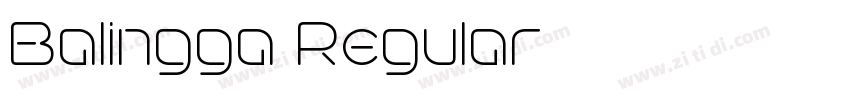 Balingga Regular字体转换 Balingga Regular字体转换